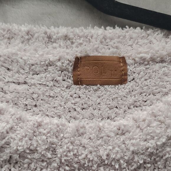 POL | MEDIUM WOMENS | FUZZY COZY OVERSIZED KNIT SWEATER in PALE PINK JP2A 133793 - Picture 2 of 13